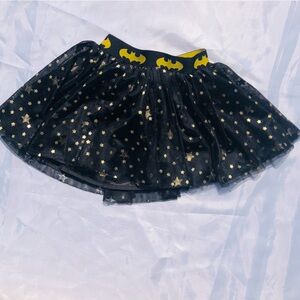 Hanna Andersson Batgirl Tulle Black Yellow Gold Skirt Costume Girls Sz 3T